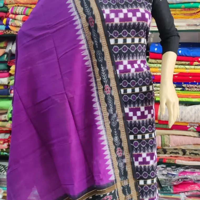 Sambalpuri suit set in purple