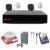 CP PLUS Full HD 4 Channel DVR with 2.4 MP 2 Outdoor [BUILT-in AUDIO MIC + MOTION DETECTION] + 500 GB HDD + 4 Ch SMPS + CCTV Cable, USEWELL HDMI+BNC/DC Set, WHITE